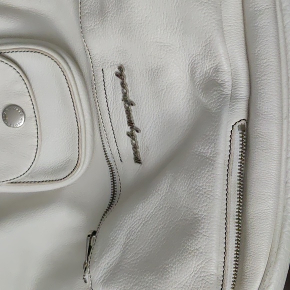 Marc by Marc Jacobs White Leather Soft Shot Large Hobo - Picture 11 of 15